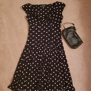 Ralph Lauren polka dot dress, size 2